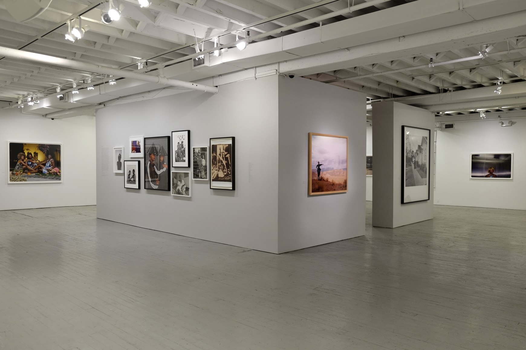 Muse: Mickalene Thomas Photographs and tête-à-tête, Installation view, Aperture Foundation, NY, NY
