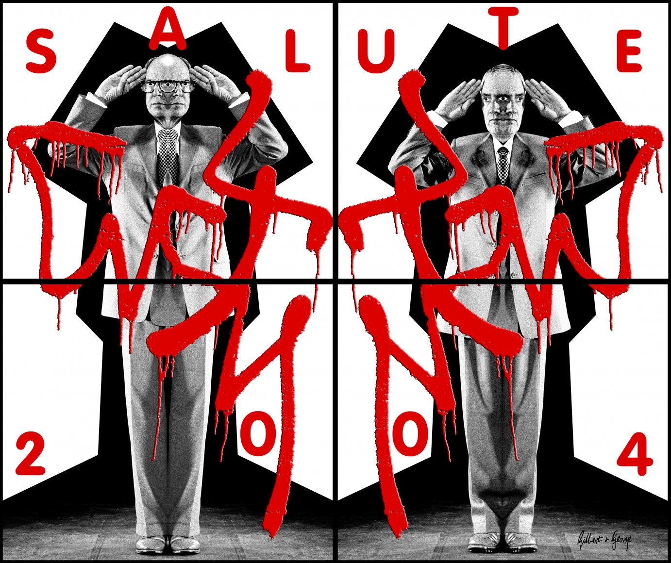 GILBERT & GEORGE, Salute, 2004