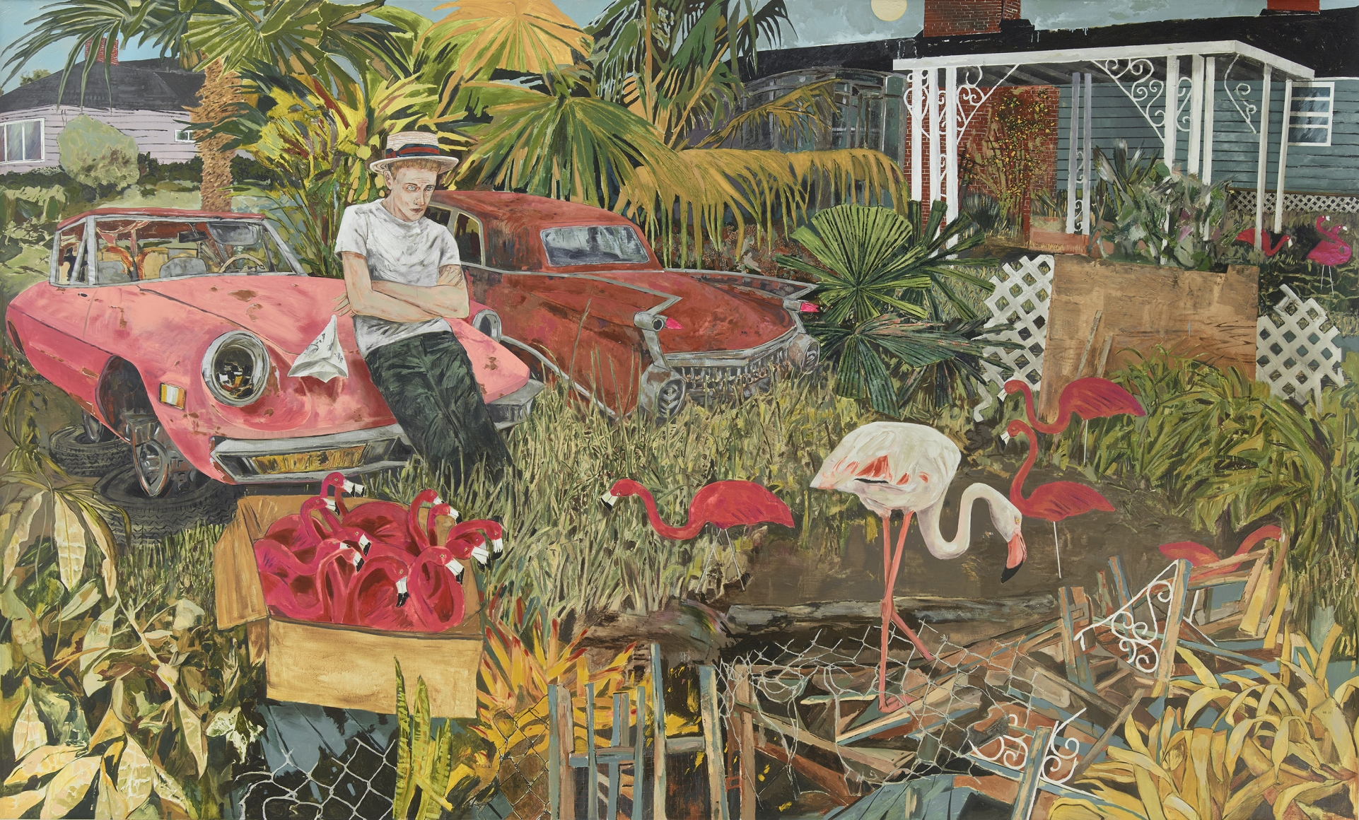HERNAN BAS, Pink plastic lures, 2016