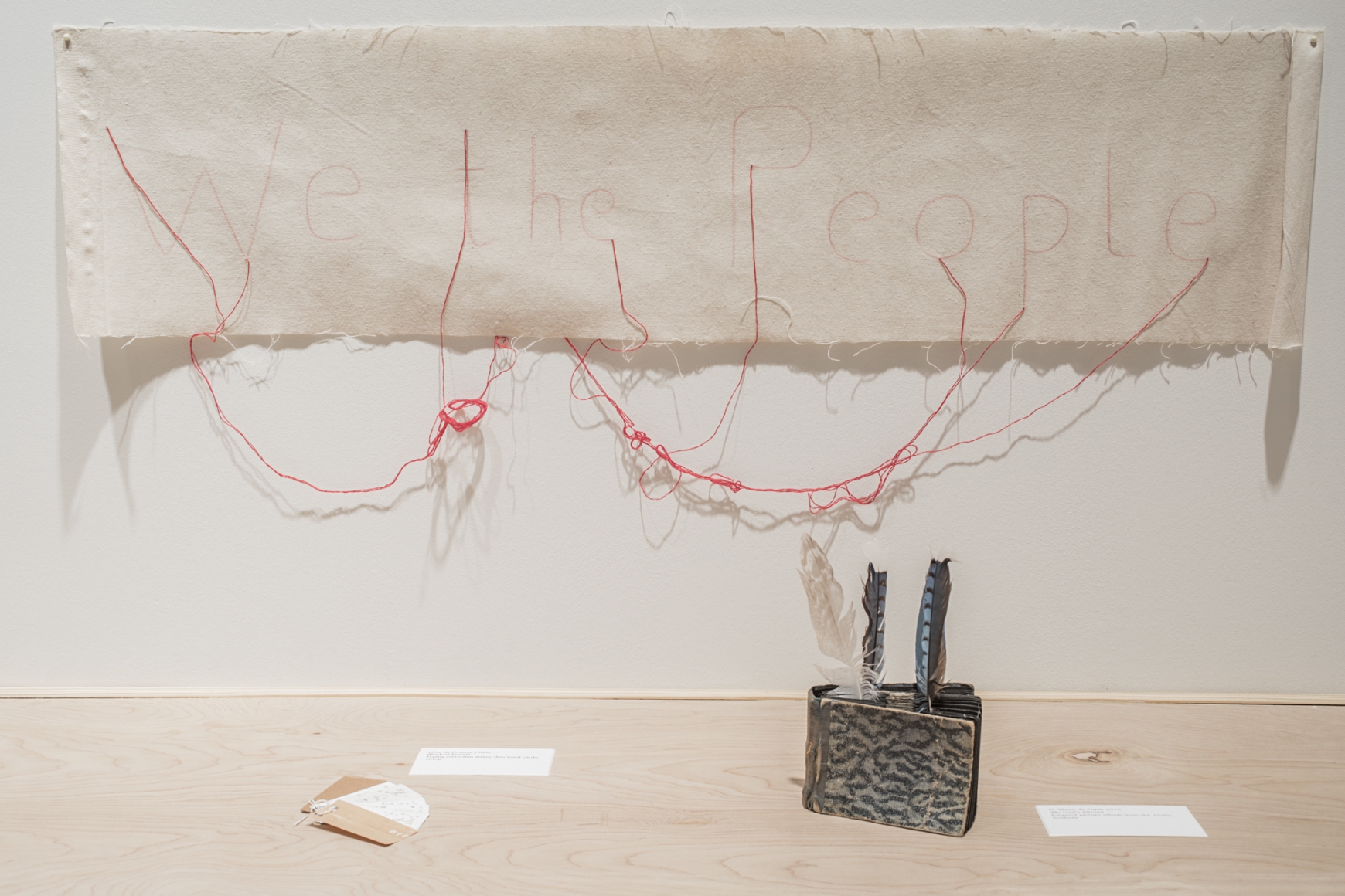 Cecilia Vicuña: About to Happen, Installation view, Berkeley Art Museum and Pacific Film Archive, University of California