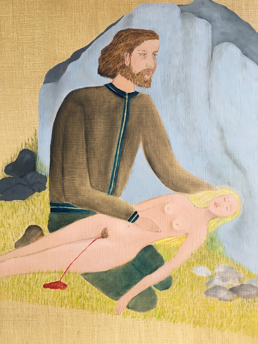 CECILIA VICUÑA, Hilito y Finadita, 2019, after the original 1969 work (detail)