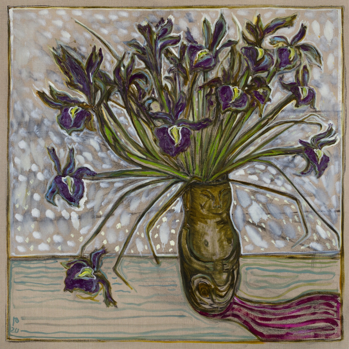 BILLY CHILDISH, irises, 2020