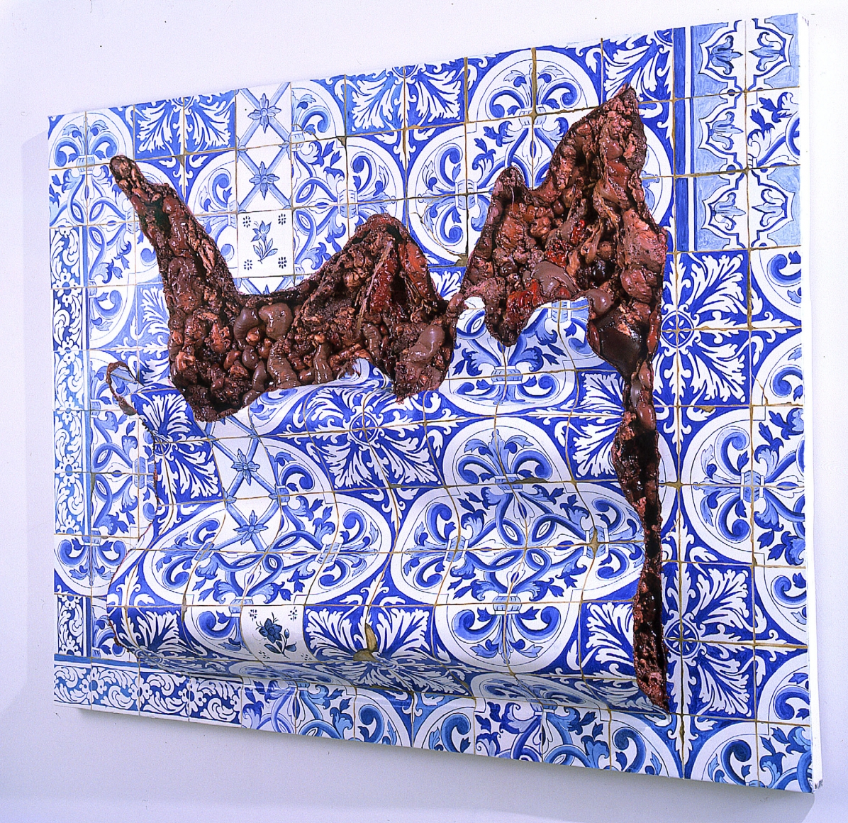 ADRIANA VAREJÃO, Azulejaria 'De Tapete em Carne Viva' (Carpet-Style Tilework in Live Flesh), 1999