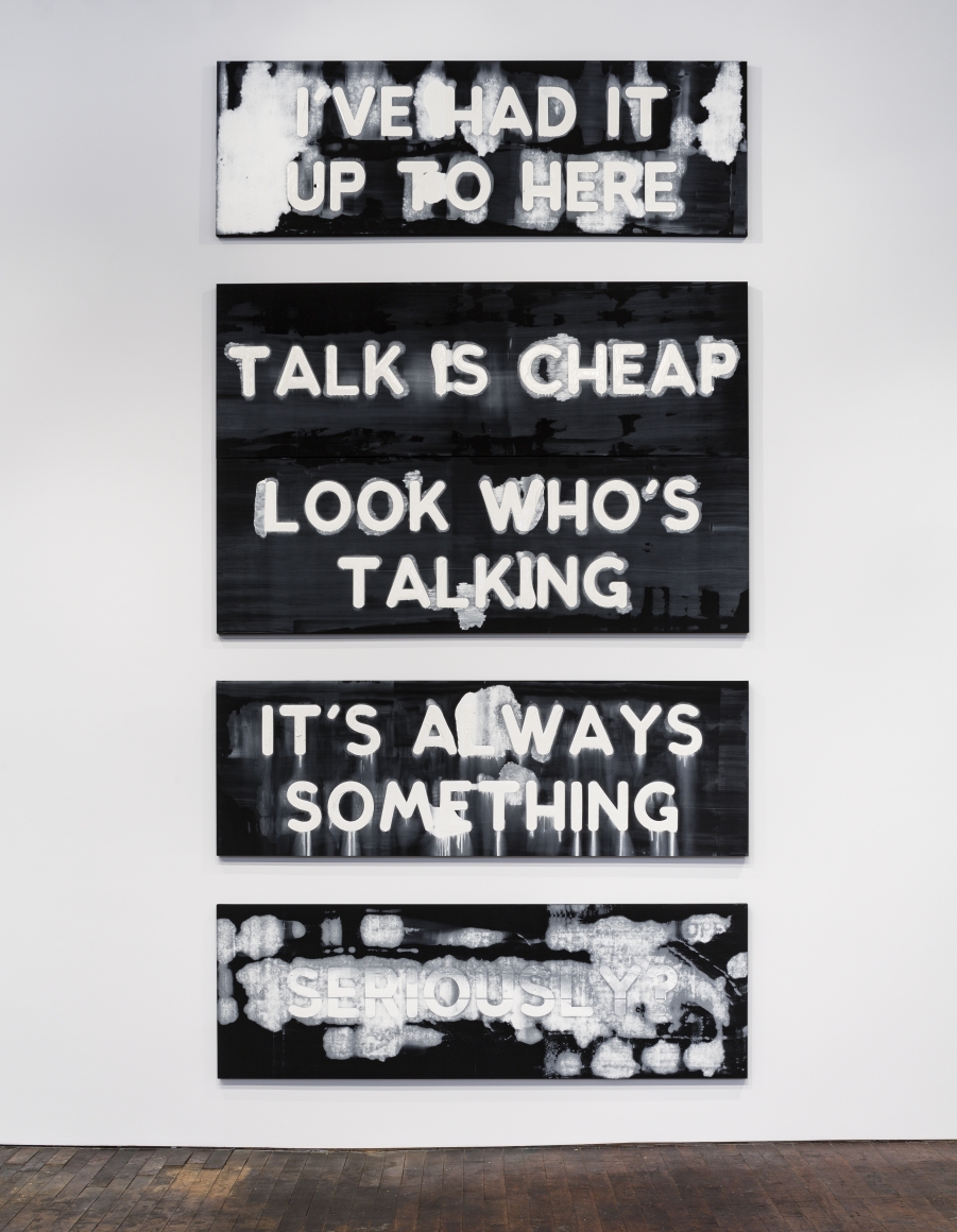 Mel Bochner Exasperations, Column B