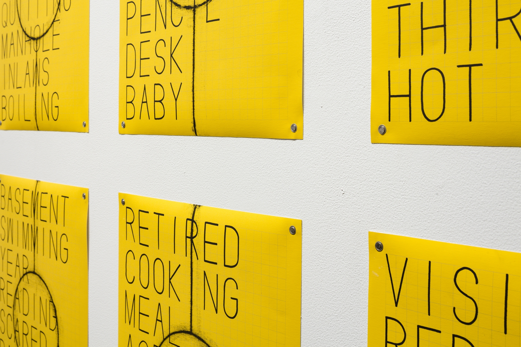 Matt Mullican Untitled (Birth to Death List) (detail) 