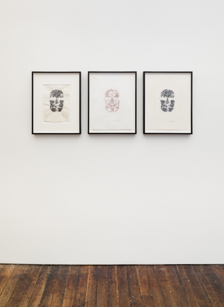 ALEX HAY, Face Print (Triptych)