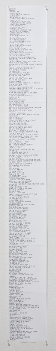 Matt Mullican Untitled (Birth to Death List) (detail) 