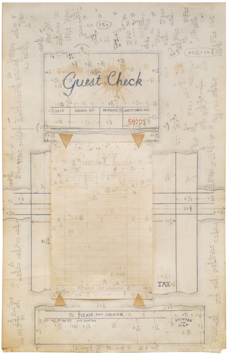 ALEX HAY, Study for Guest Check