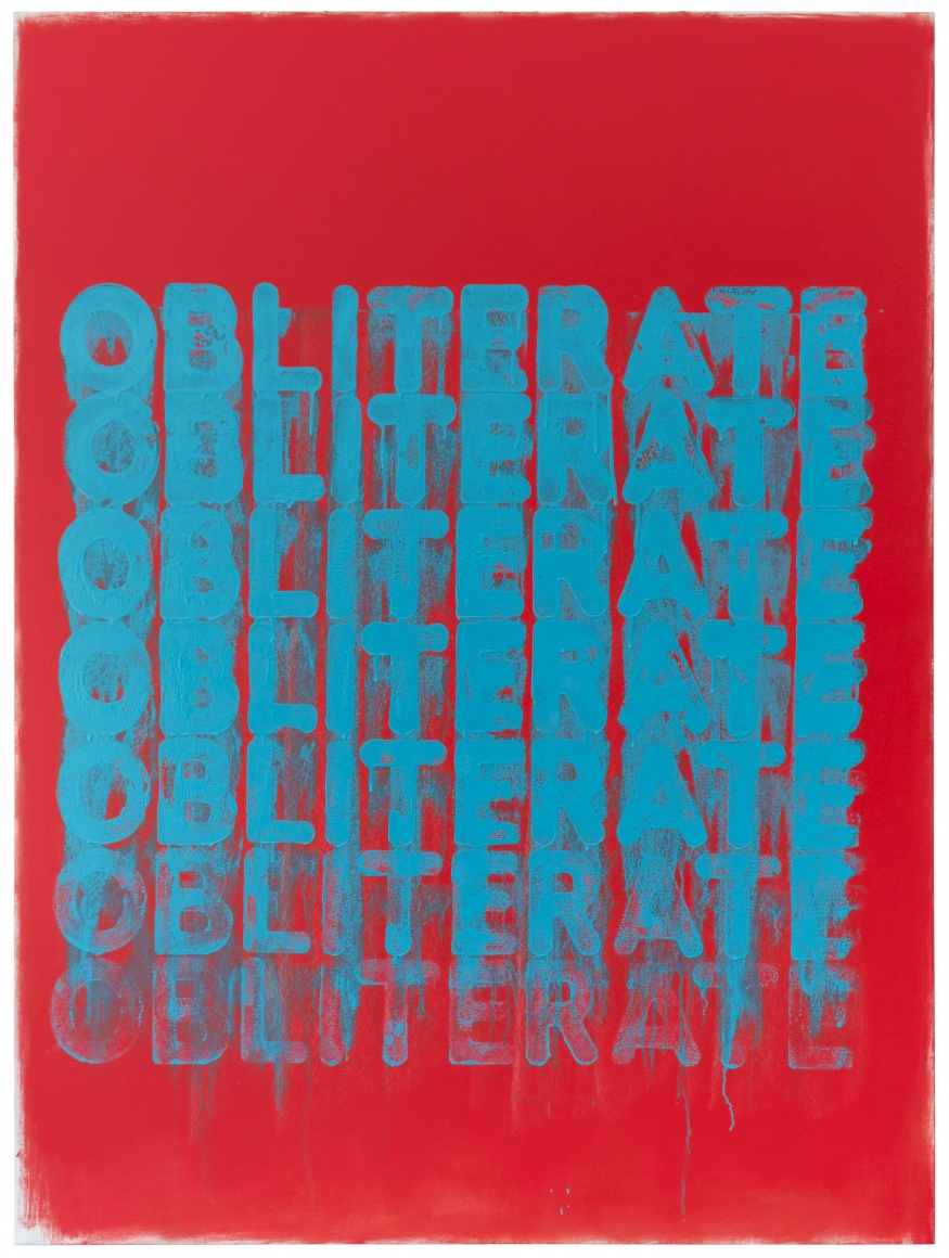 Mel Bochner Obliterate