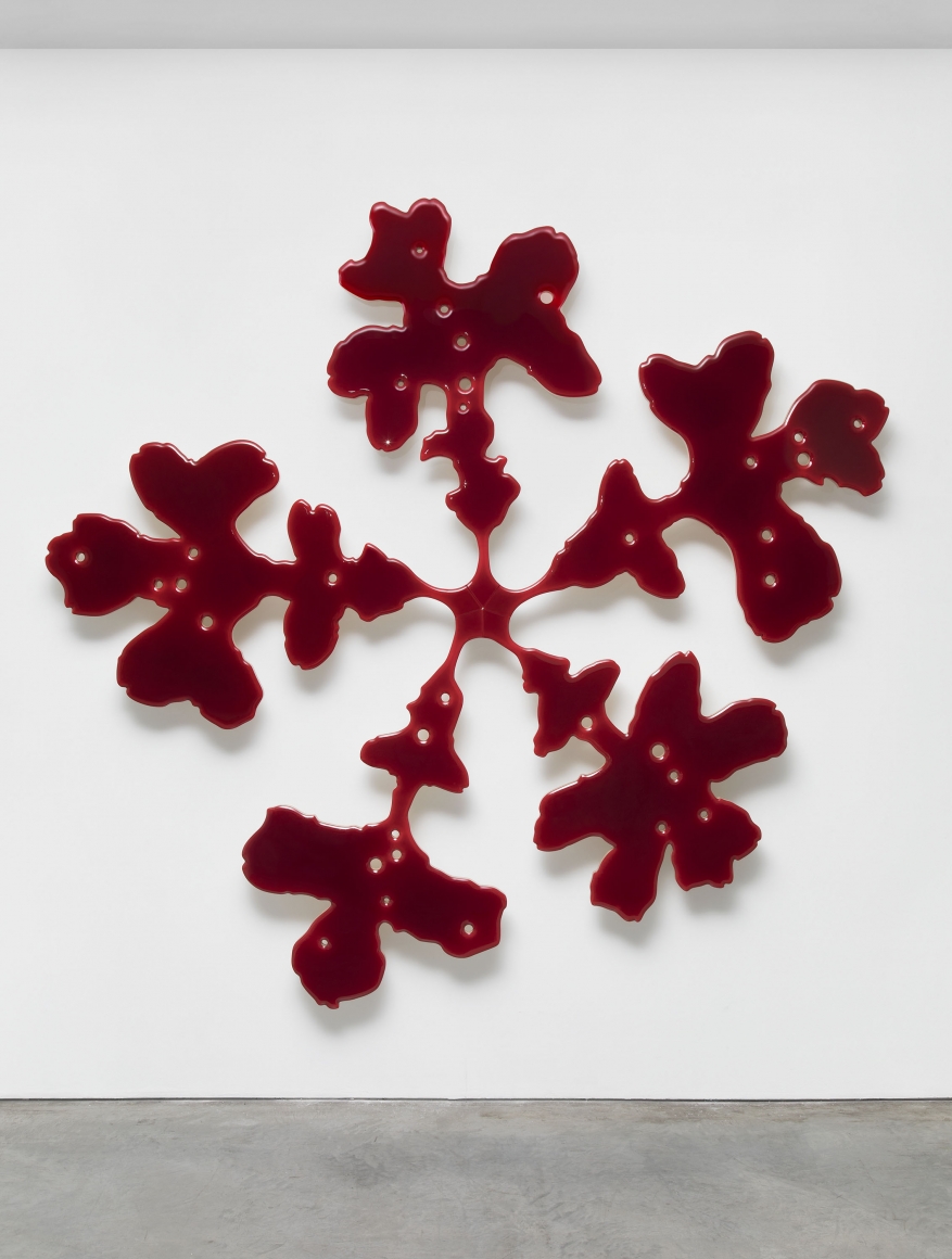 Red oak resin artwork