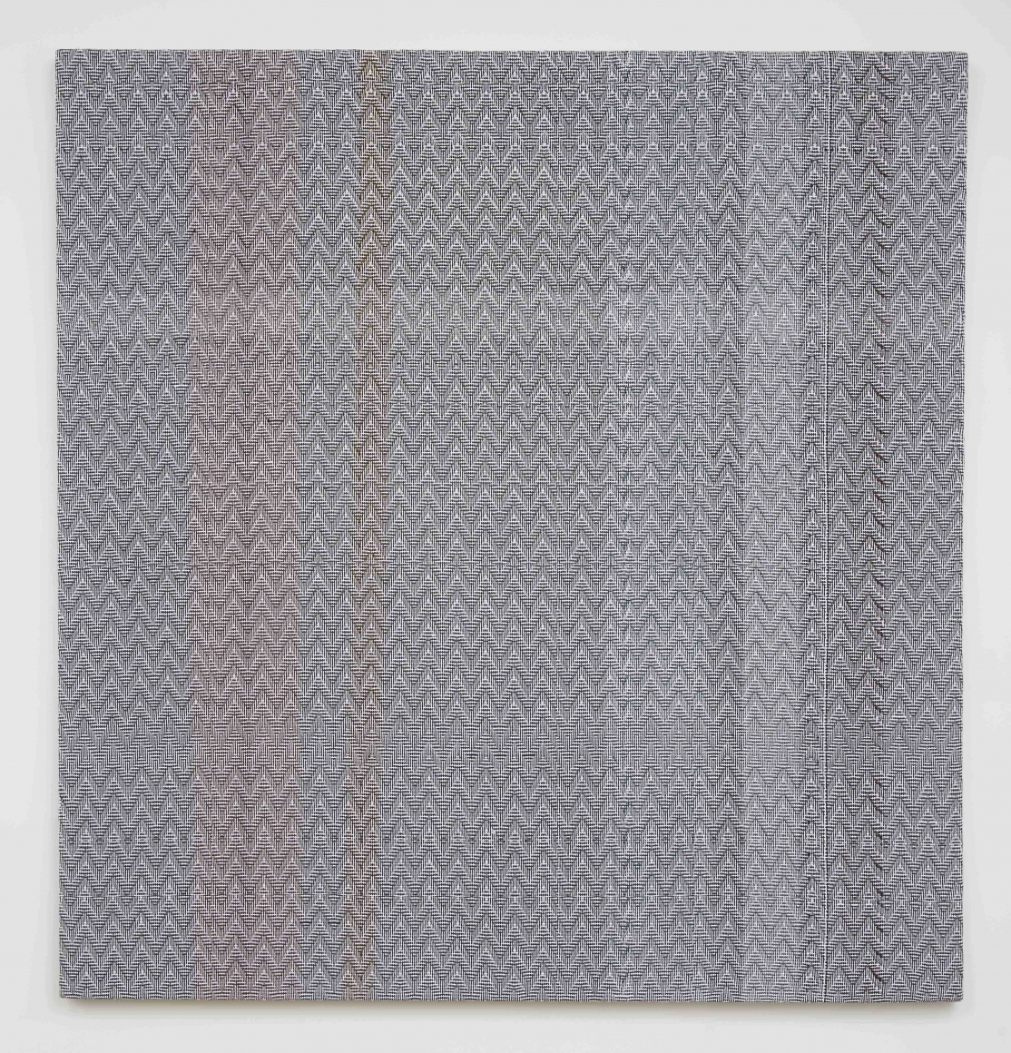 Heather Cook, Shadow Weave Black(13) and White(14) 8/4 Cotton 15 EPI and Painted Warp #4, 2014