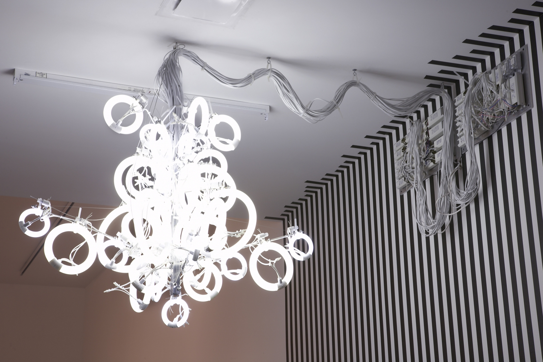 spiral light fixture by yuichi higashionna