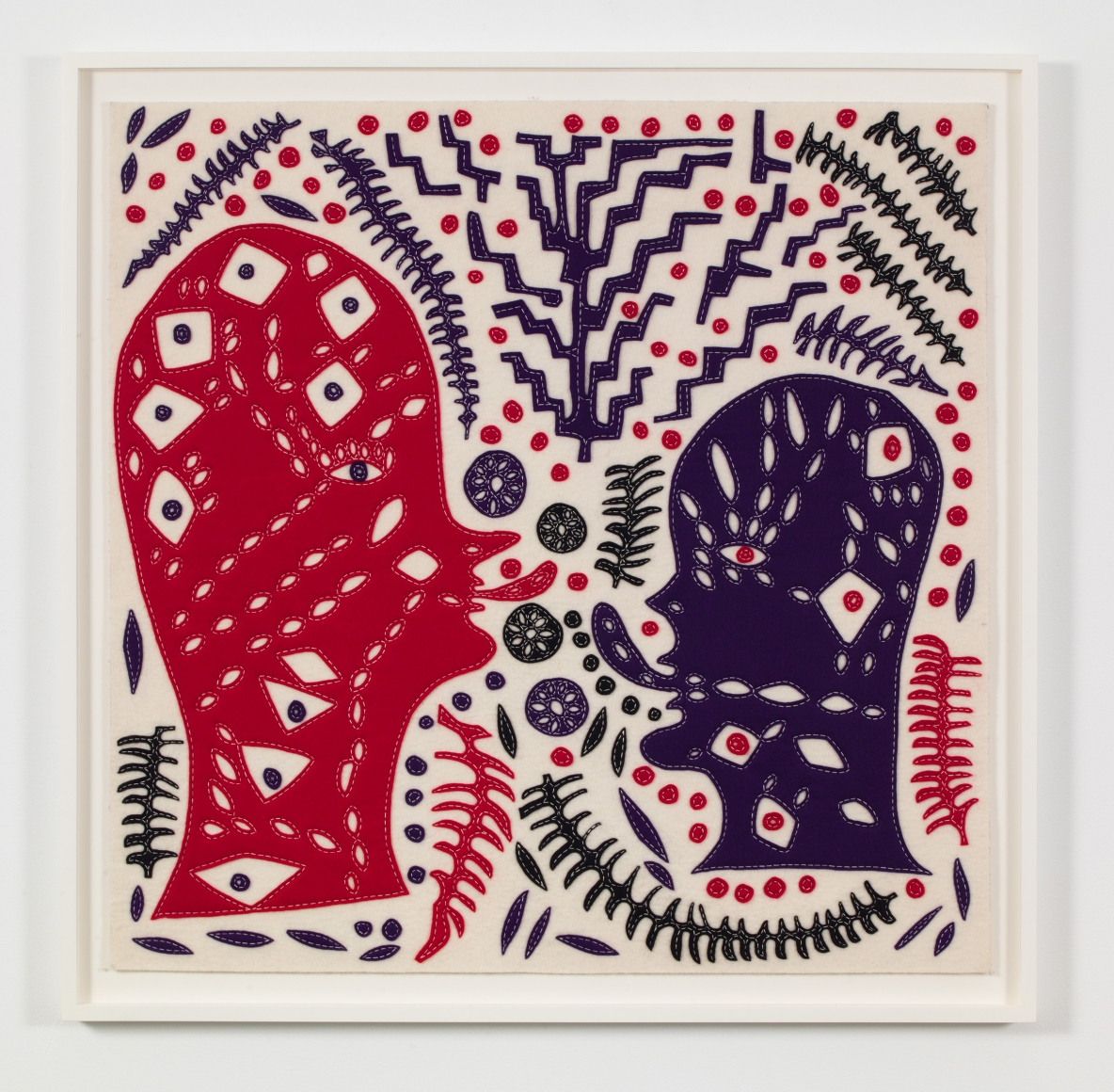 a felt artwork by chicago based artist william j. o'brien