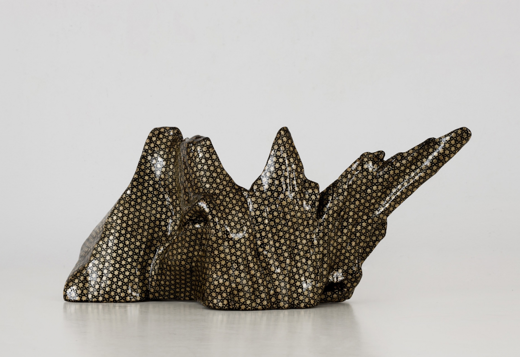 Untitled, 2013, Marquetry and glass