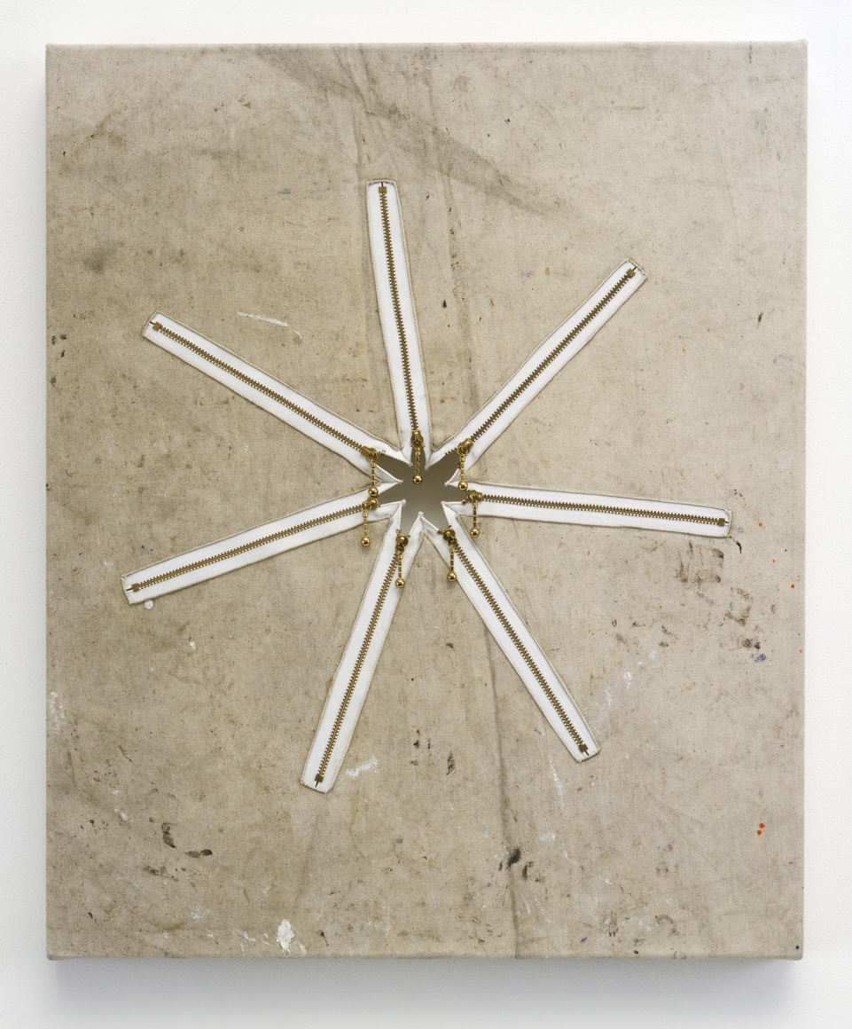 a flesh painting by donald moffett for sale at marianne boesky gallery
