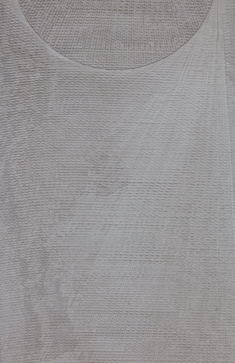 a detail of the texture on an etched plaster artowrk by anthony pearson