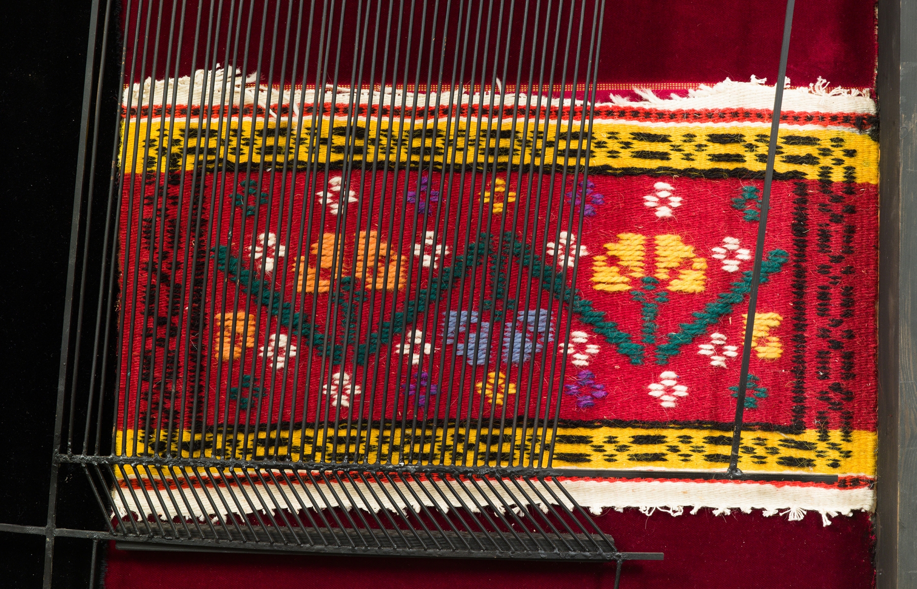 detail of Maria Lai artwork from her Loom series