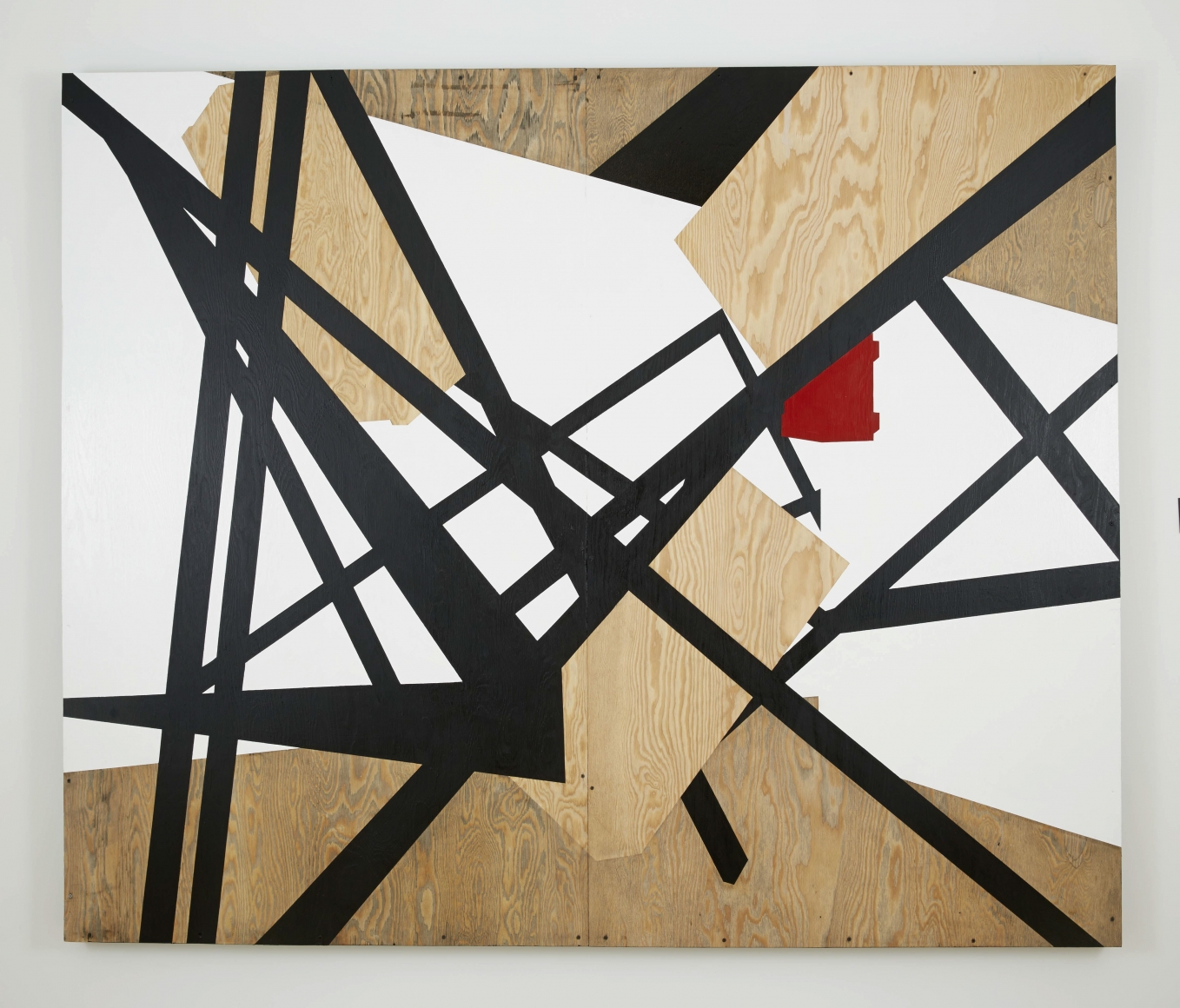 Barricade I: Studio Study VIII, 2014, Paint on Wood