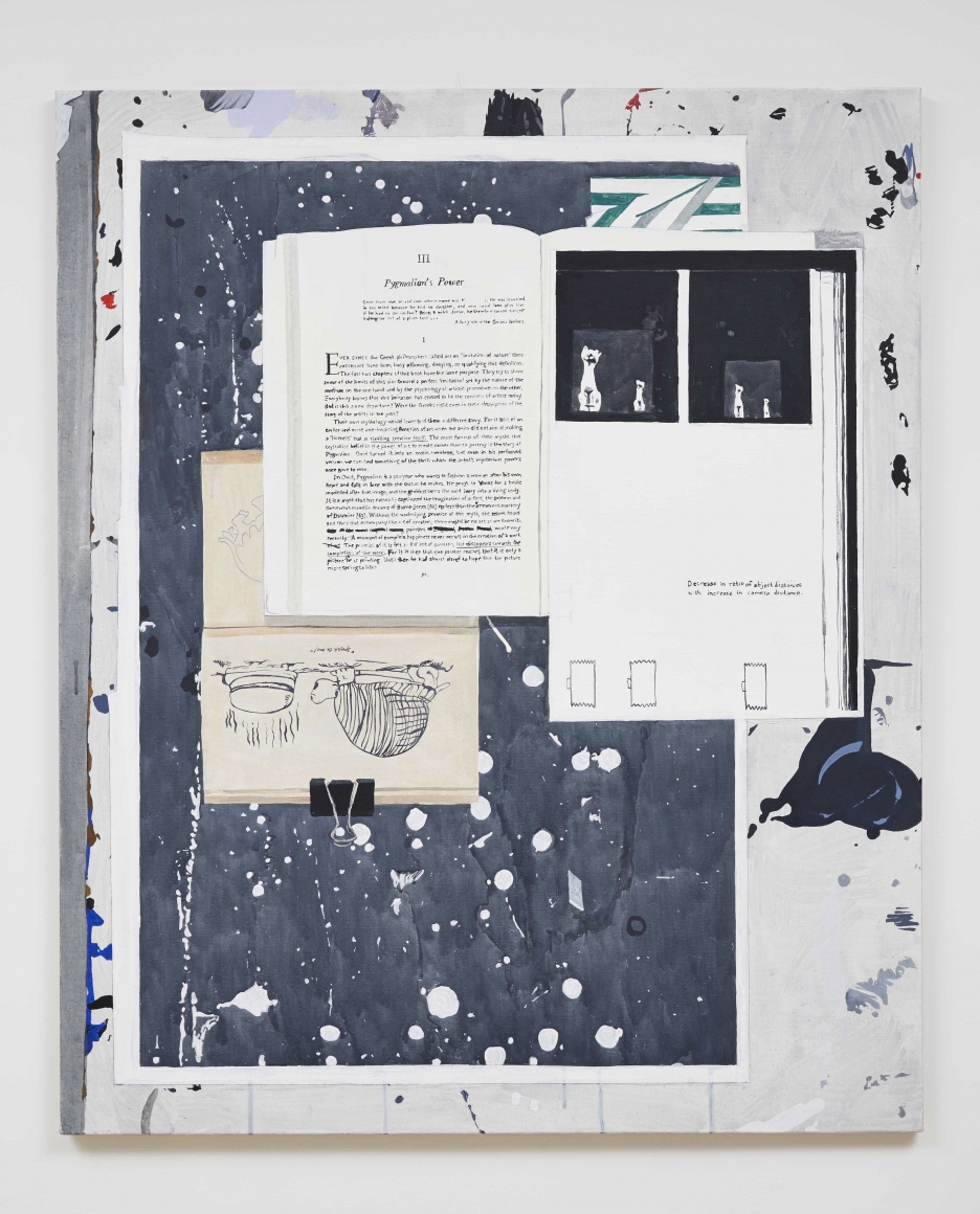 painting by melissa gordon with collage on white background