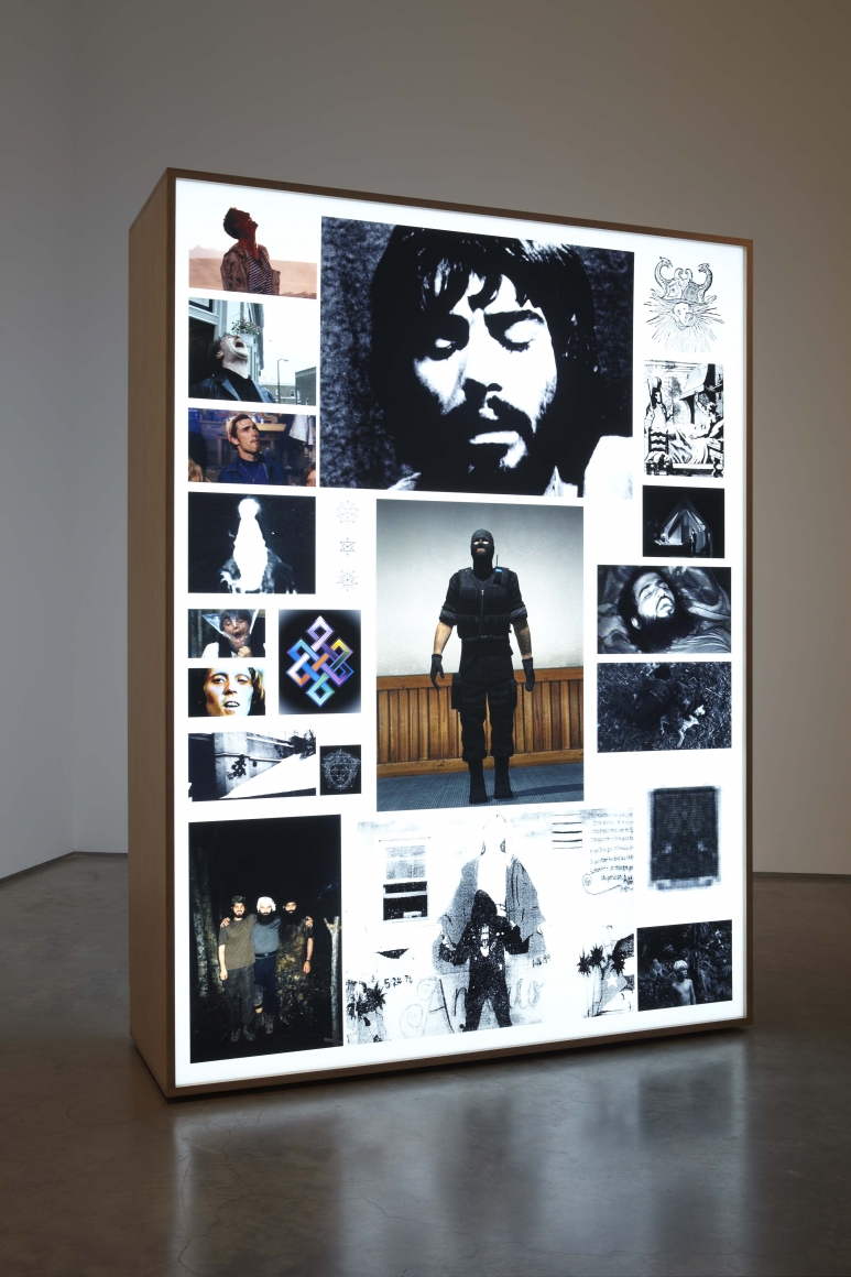 Earthworks/The Ecstatic Experience, 2010, Transparencies mounted on plexiglass, plywood, electrical and lighting materials