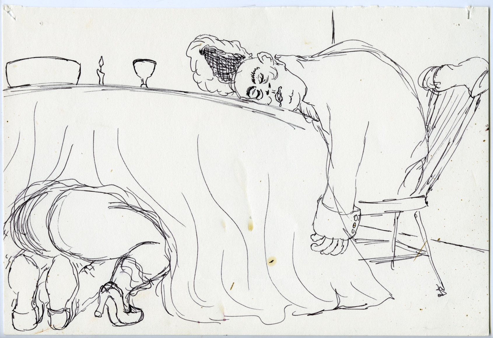 Wassail Suite #4, 1996, Ink on paper