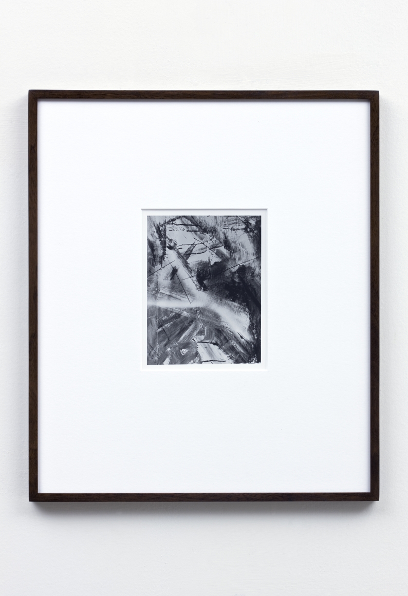 black and white abstract photograph by anthony pearson in a new york city exhibition