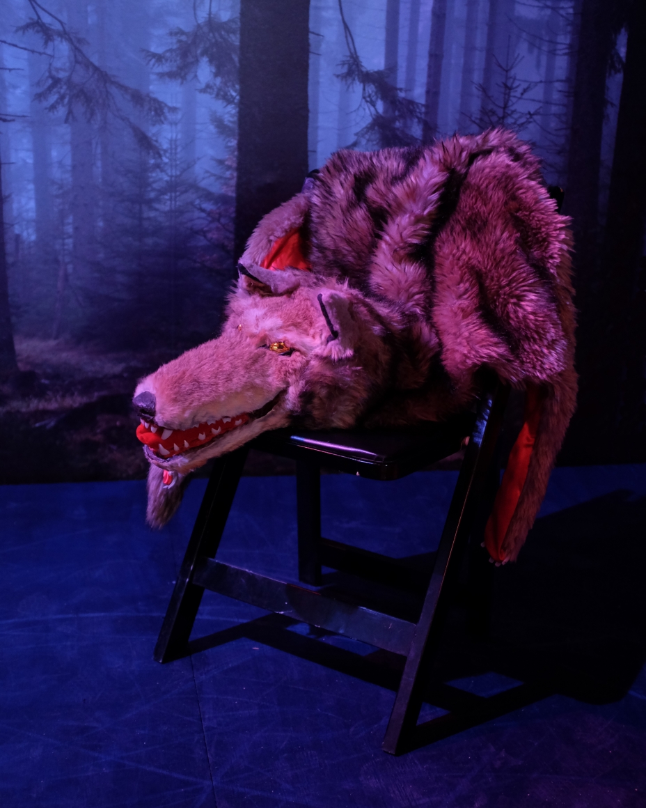a wolf costume in a werewolf art film by sue de beer available for purchase