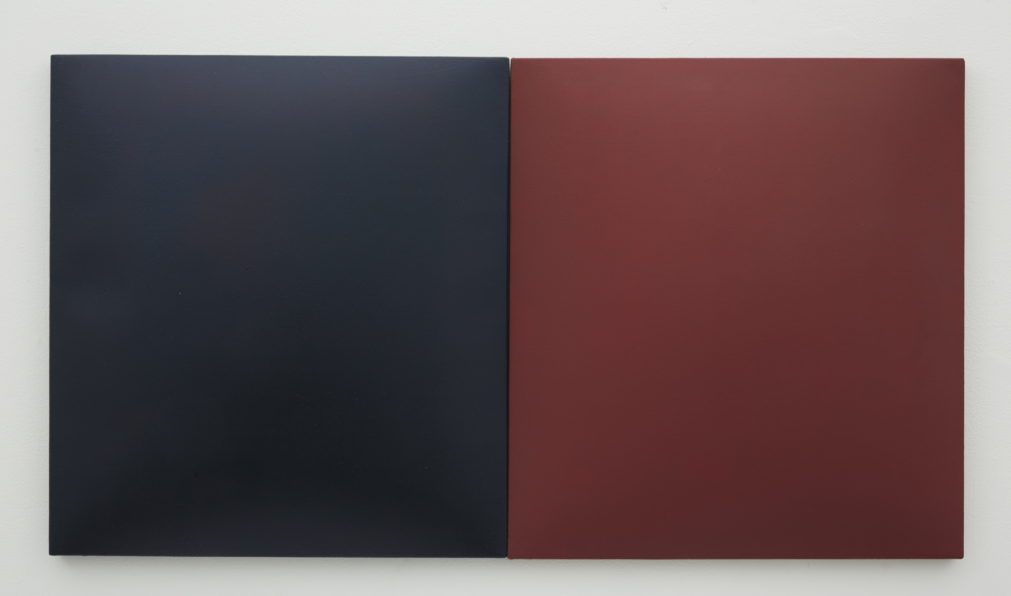 A Conversation Piece (Indigo & Red), 2014, Fiberglass Reinforced Plaster and Oil on Cotton