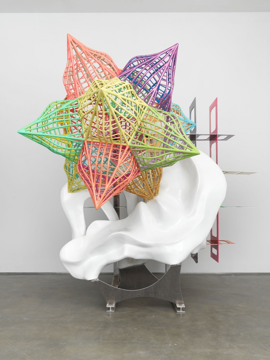 Frank Stella star sculpture a recent work available for purchase