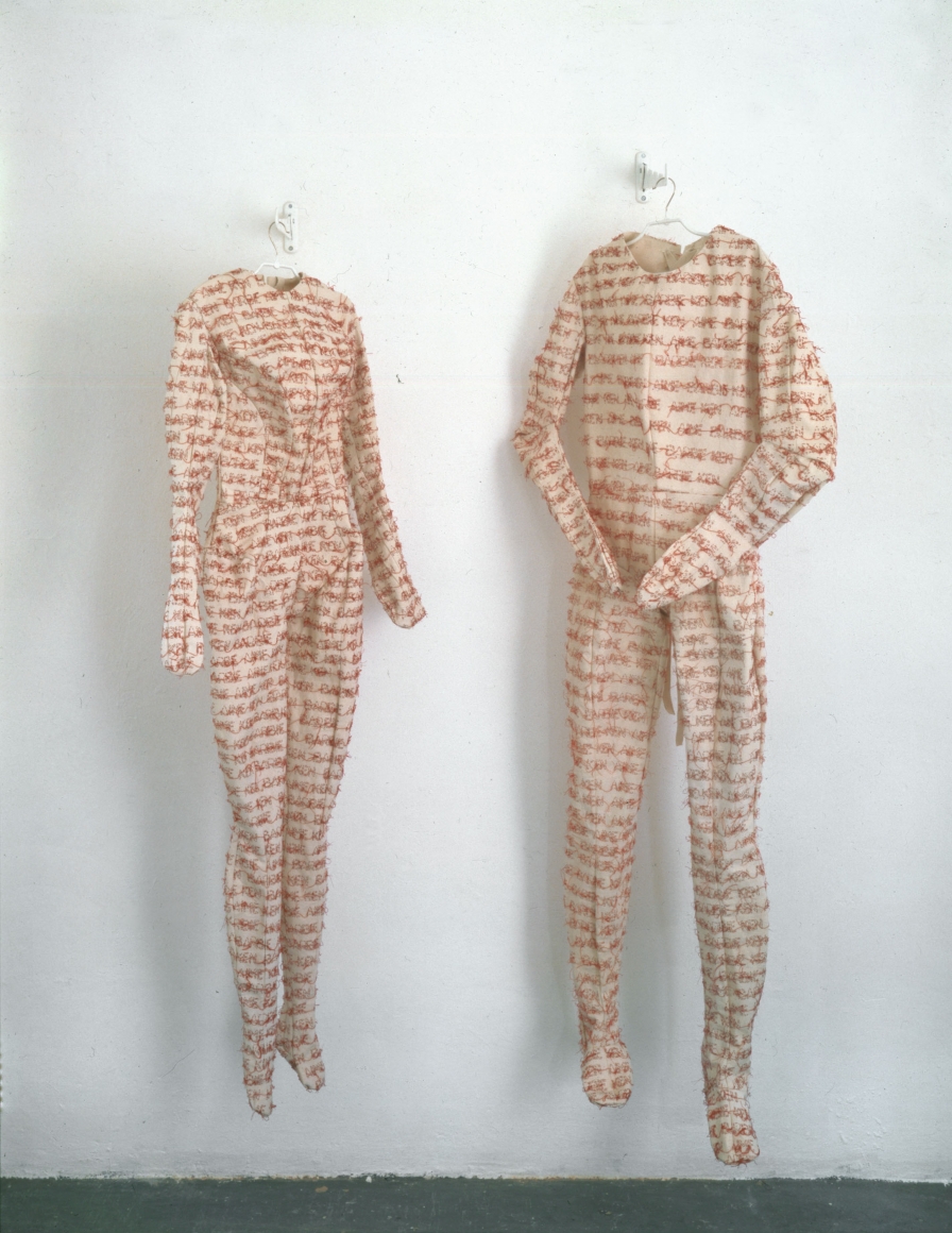 Barbie Aime Ken, Ken Aime Barbie, 1995-2004, Embroidery on cotton
