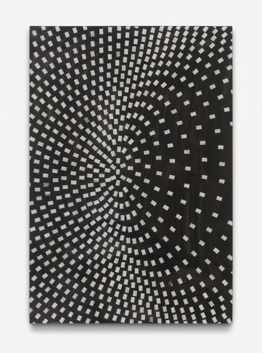 Perpetual Inversion, 2018, Paper and epoxy on board