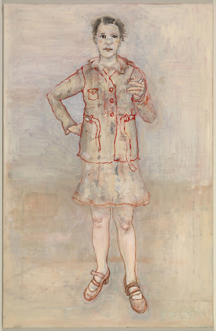 contemporary painting of a girl by artist Hannah van Bart