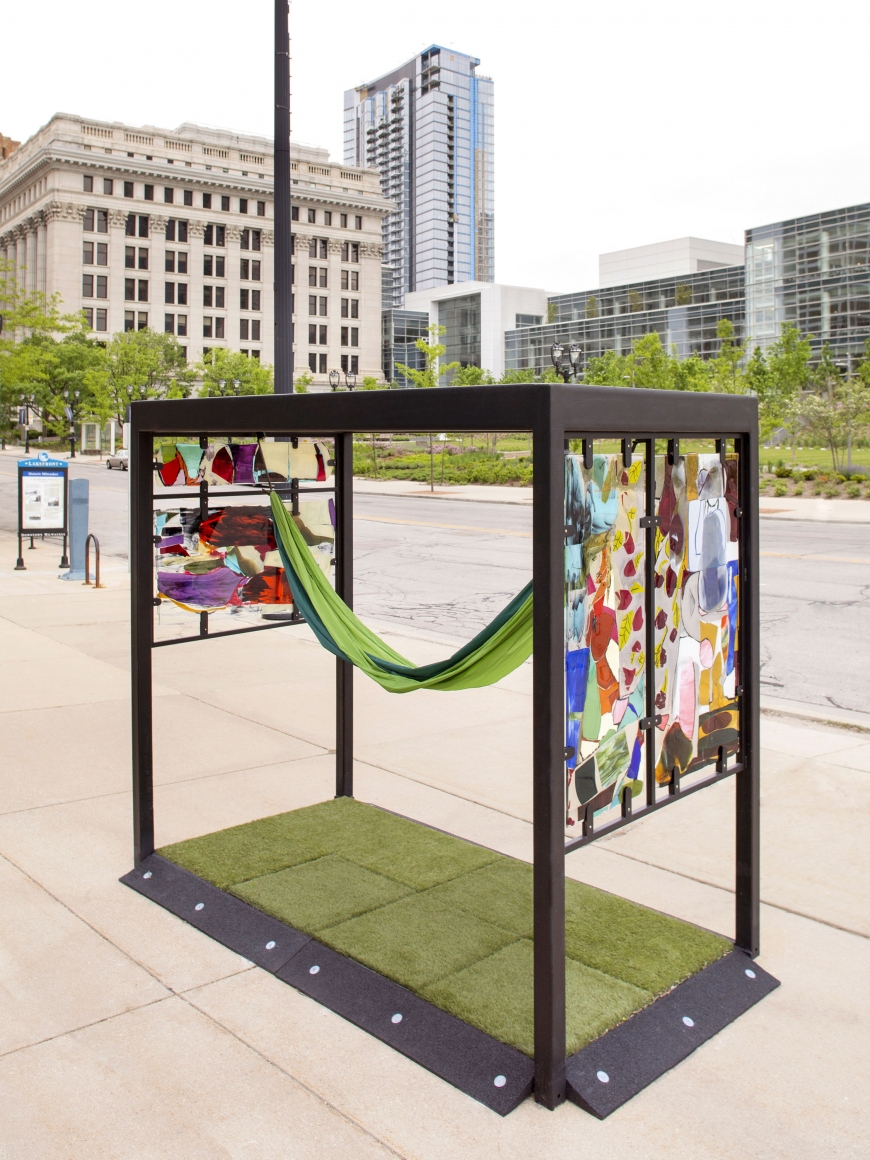 a work of outdoor public art by jessica jackson hutchins