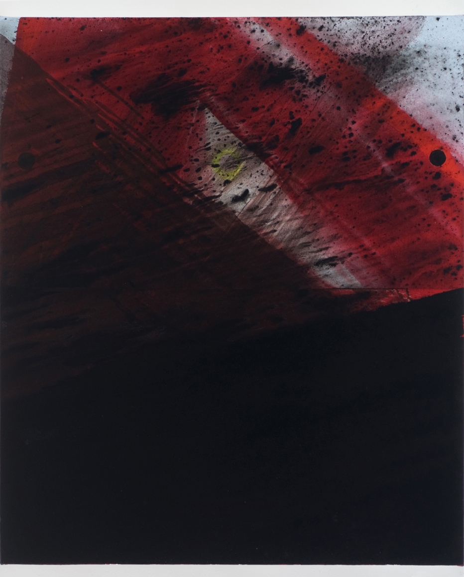 a dark red flood painting by barnaby furnas