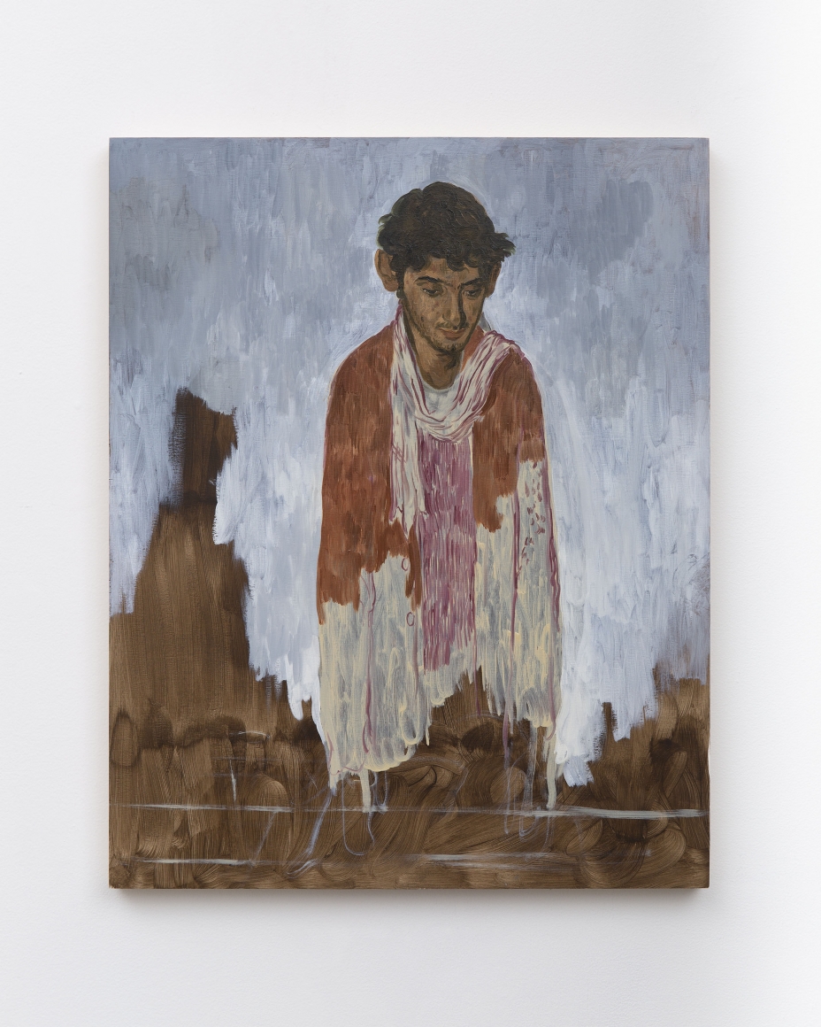 Salman Toor, Immigration Portrait, 2019, Oil on panel