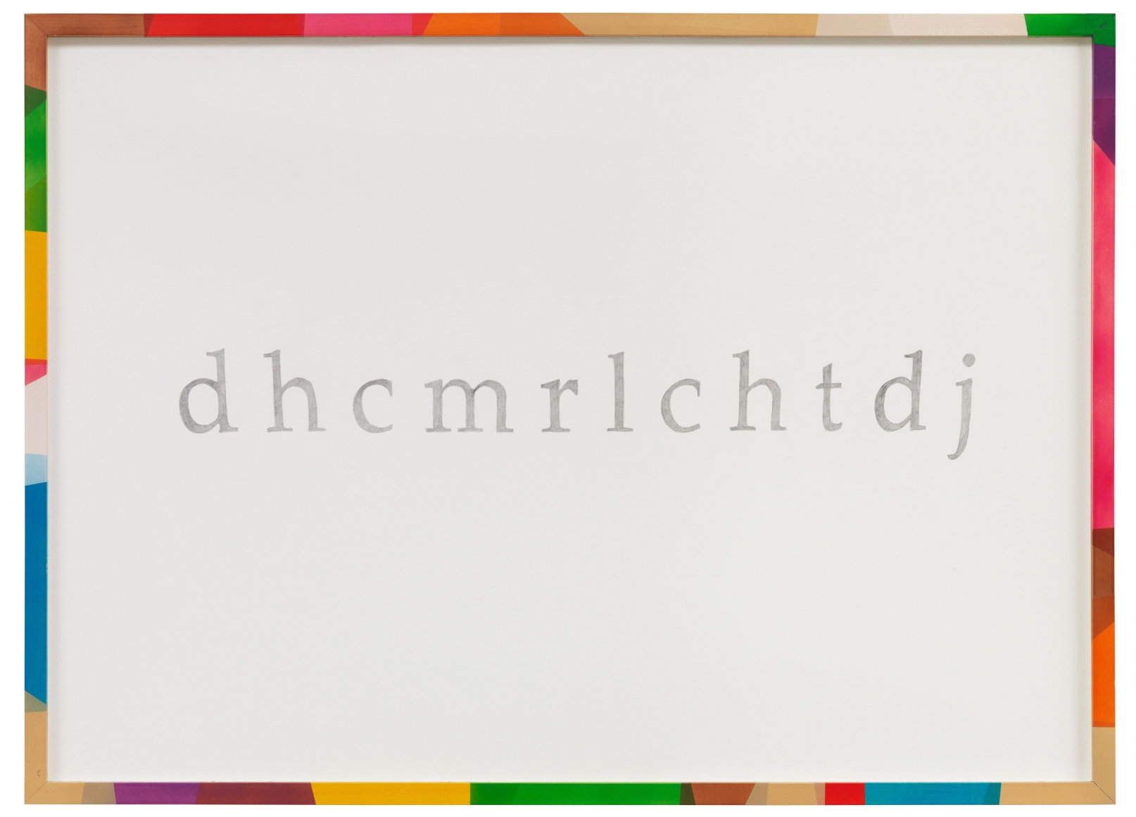 panel by matthias bitzer with dissonant letters from the alphabet
