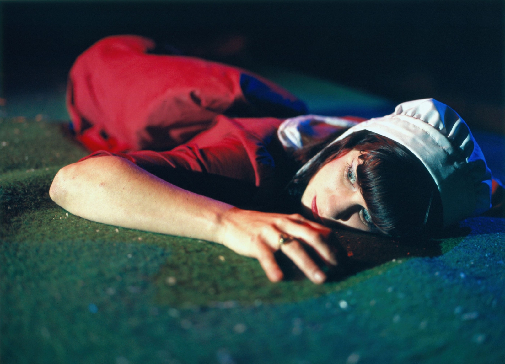 a photograph of a woman by sue de beer in a contemporary art gallery in nyc