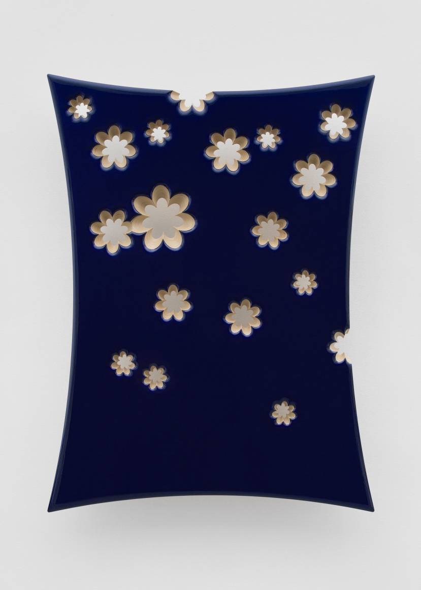 Lot 071819 (night one), 2019, Epoxy resin, urethane paint, and UV clear coat on wood panel support, steel