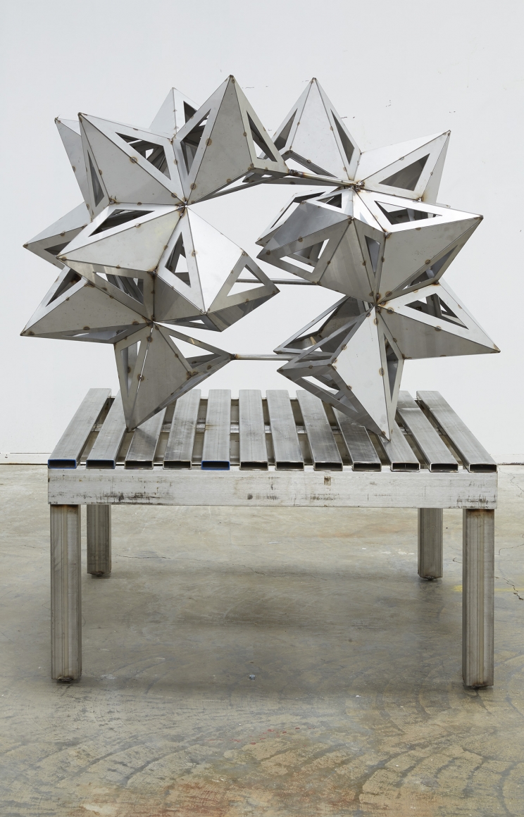 a stainless steel split star by frank stella available to buy