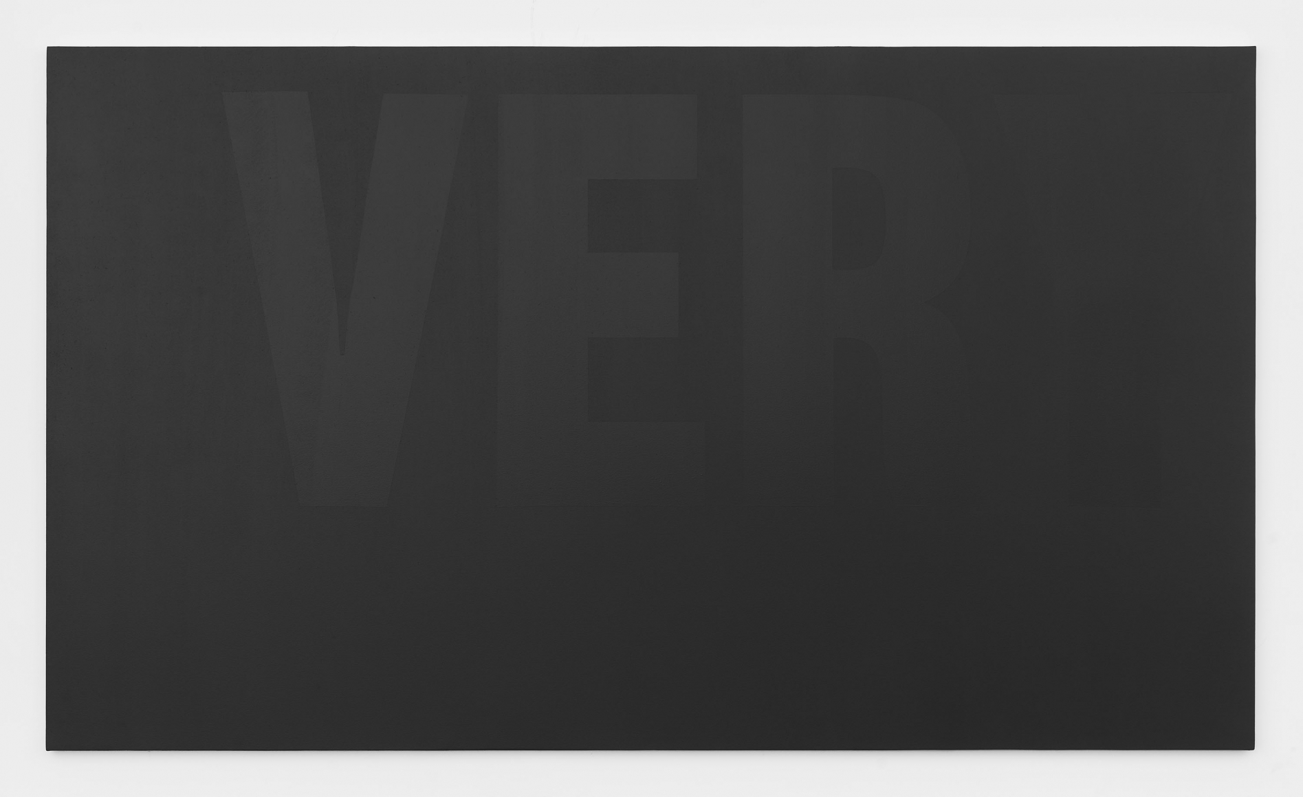 Very, 2017 Valspar Very Black Paint 5011-2 on canvas