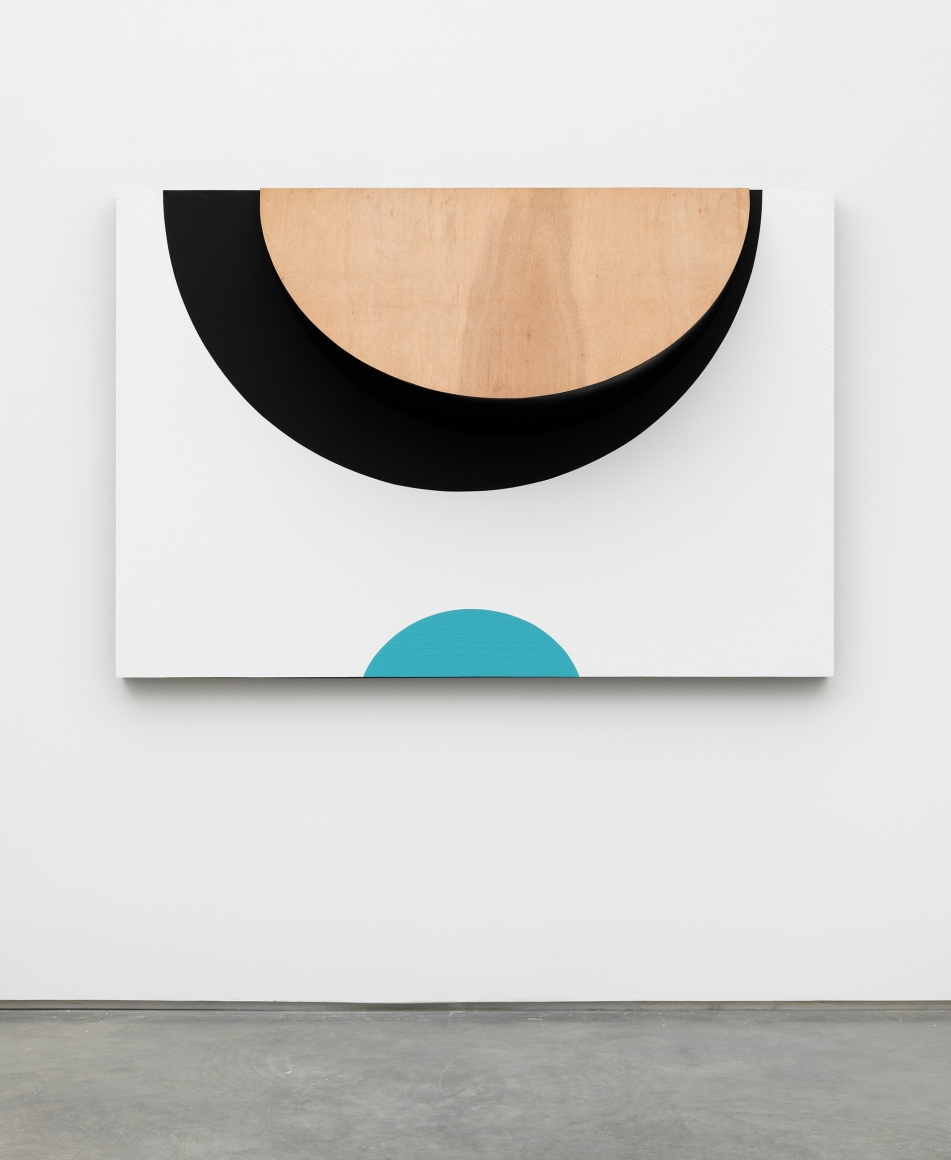 abstract, geometric painting by serge alain nitegeka for sale in a chelsea art gallery