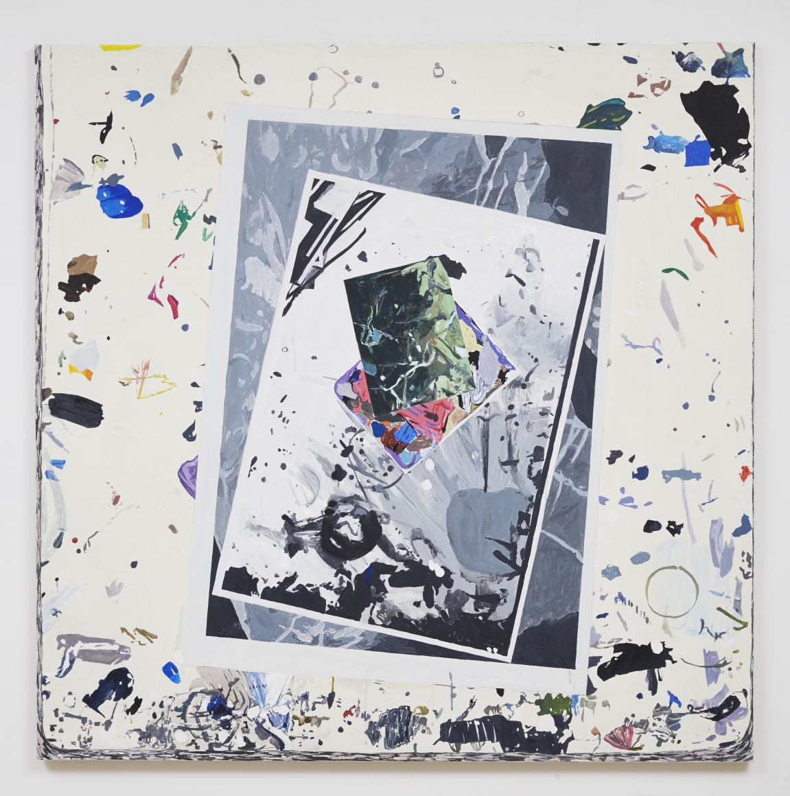 Material Evidence (Table), 2014, Acrylic on linen