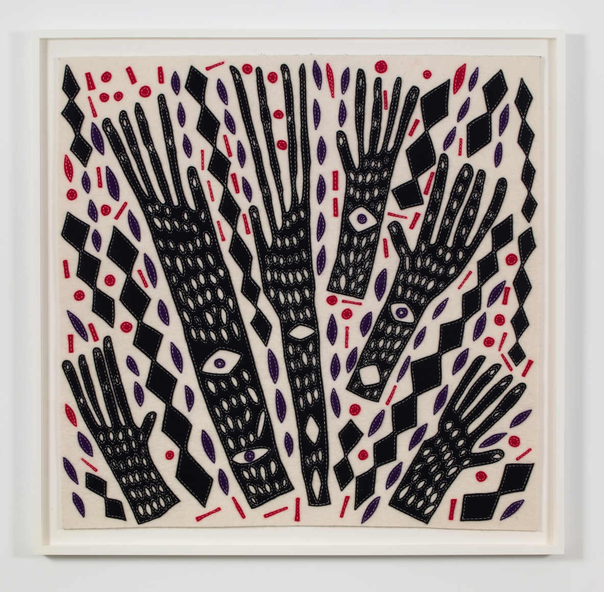 an artwork made of felt by contemporary artist william j. o'brien