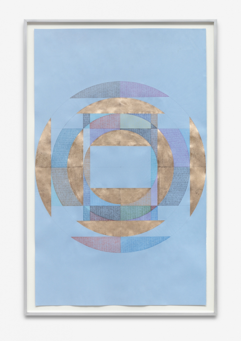 Untitled, 2017 Gold leaf and colored pencil on handmade paper