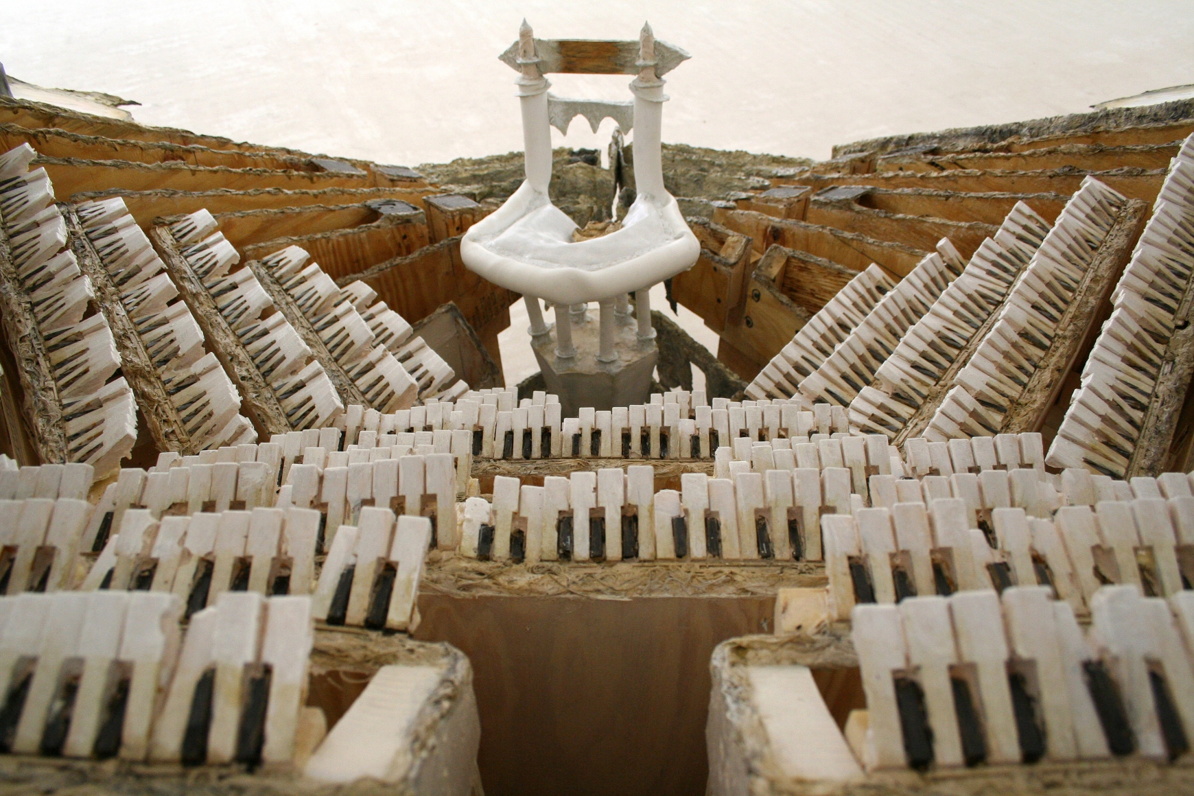 a mixed media work by the Syrian artist Diana Al-Hadid for sale