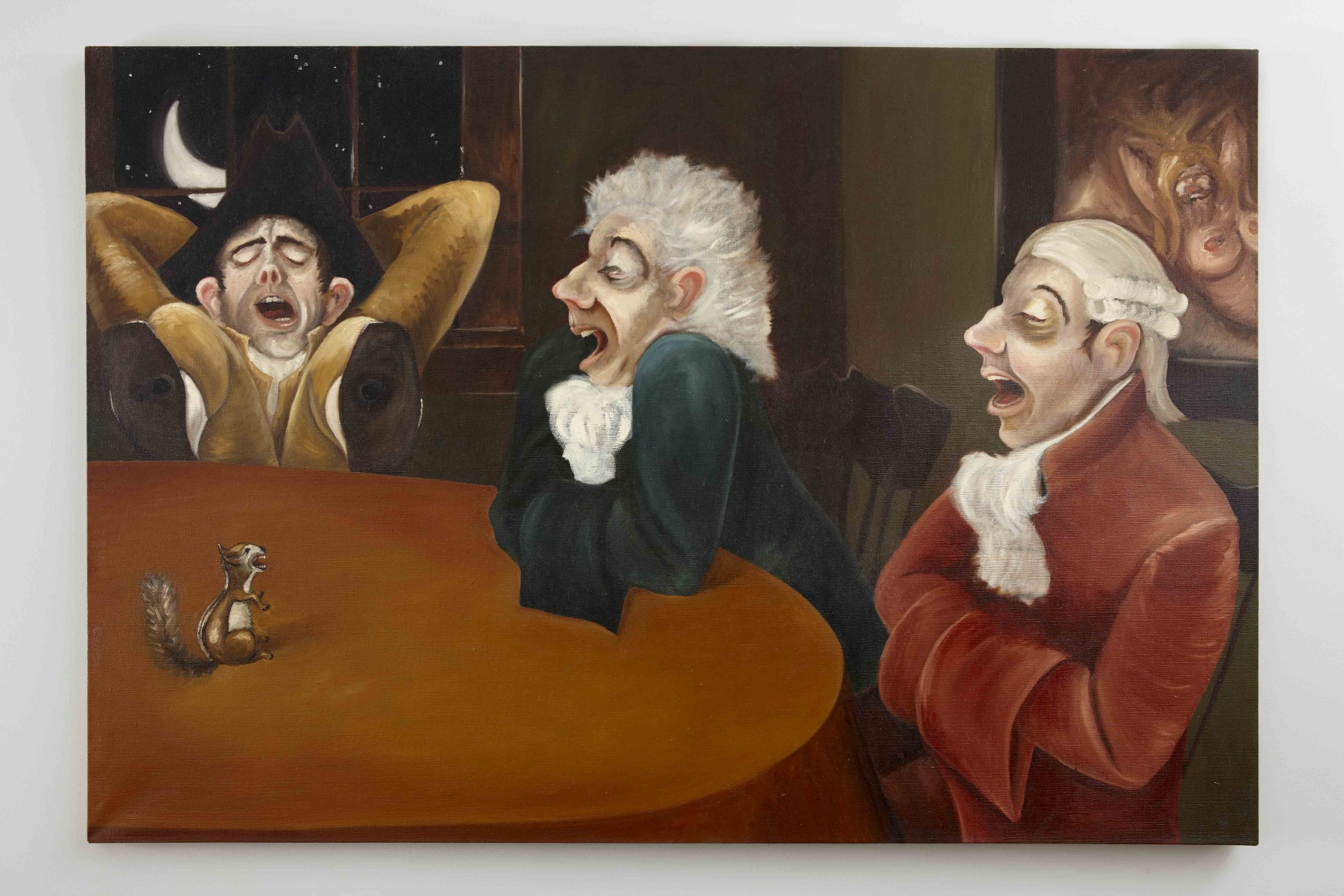 A Midnight Modern Conversation (Boredom), 1996, Oil on linen