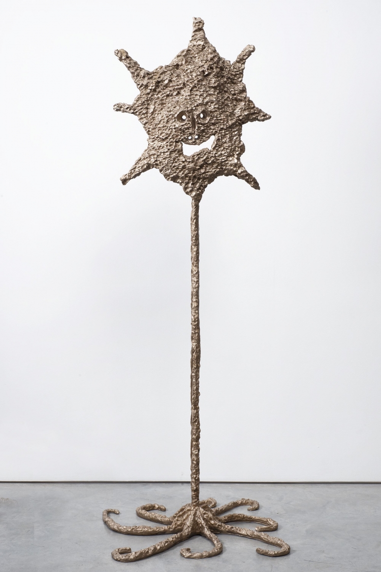 a bronze sculpture of a starfish by ceramic sculptor william j. o'brien