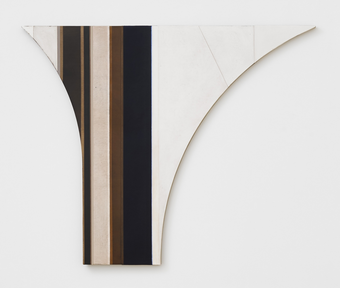 A shaped canvas by Svenja Deininger on display in New York City