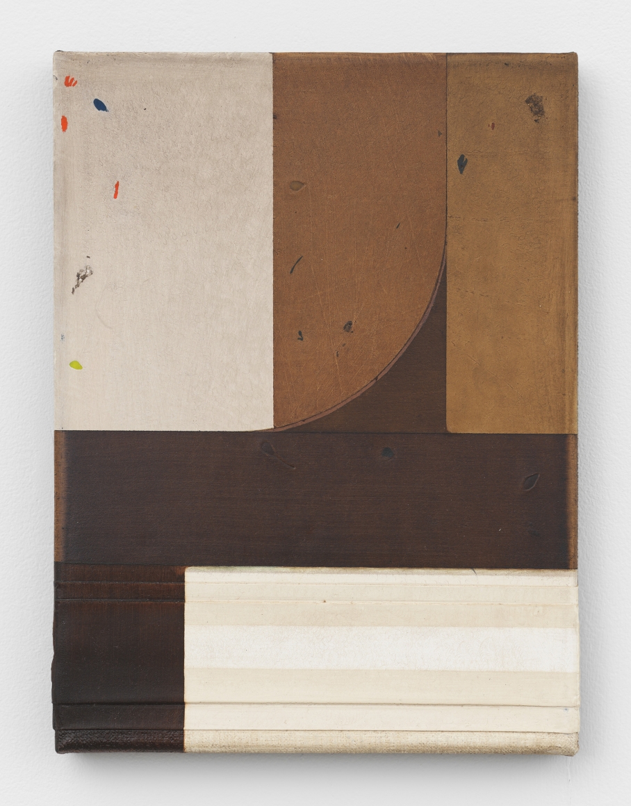 A painting by Svenja Deininger on view in a New York City gallery