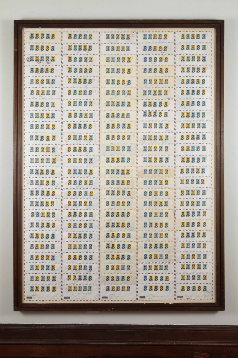 Permutazione 120 buste dall'Etiopia, 1975, Mixed media on paper;